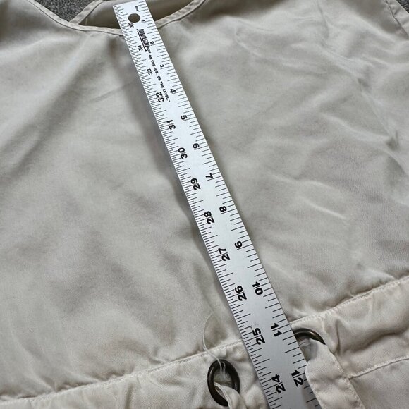 Athleta Sun Ray Sandcastle Mini White Dress Swim Coverup Women's Size Medium - Picture 5 of 6